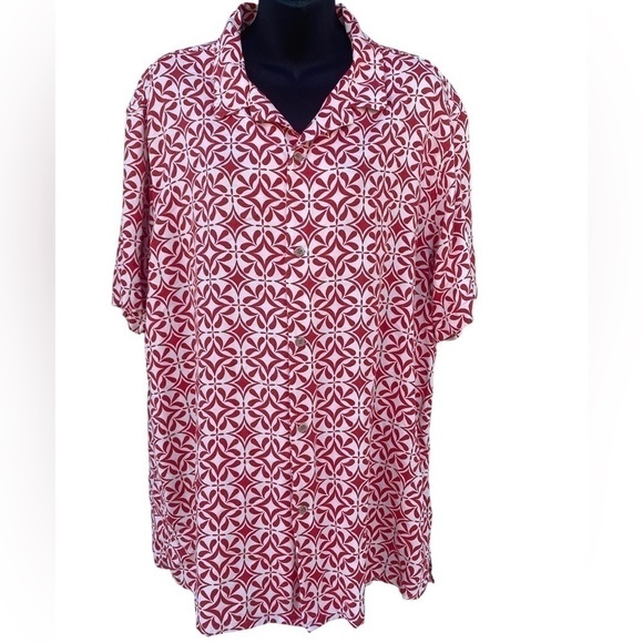 Club Room XXL Tiles Print Button Down - Picture 2 of 5